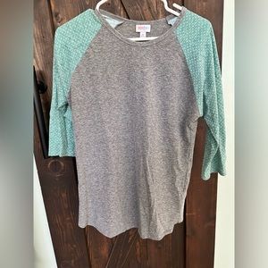 LuLaRoe Randy Cute green and gray!